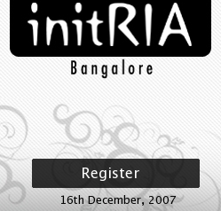 initRIA â€“ The Rich Internet Applications developer conference at Bangalore, India