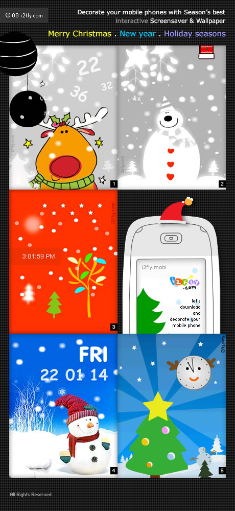 i2fly released refreshing seasonâ€™s best Flash lite mobile wallpaper and screensavers.